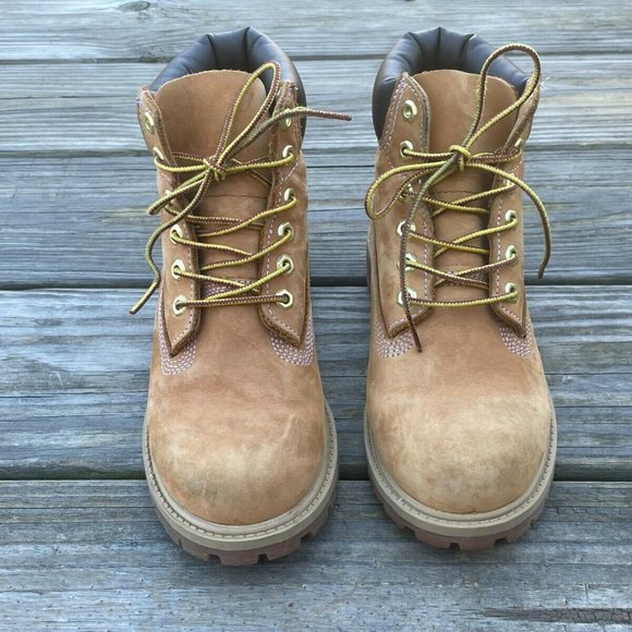 Timberland Kids Youth Boots Nubuck Leather Ankle Boots Size MISMATCH 2 / 1.5 M - Picture 4 of 12